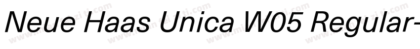 Neue Haas Unica W05 Regular字体转换